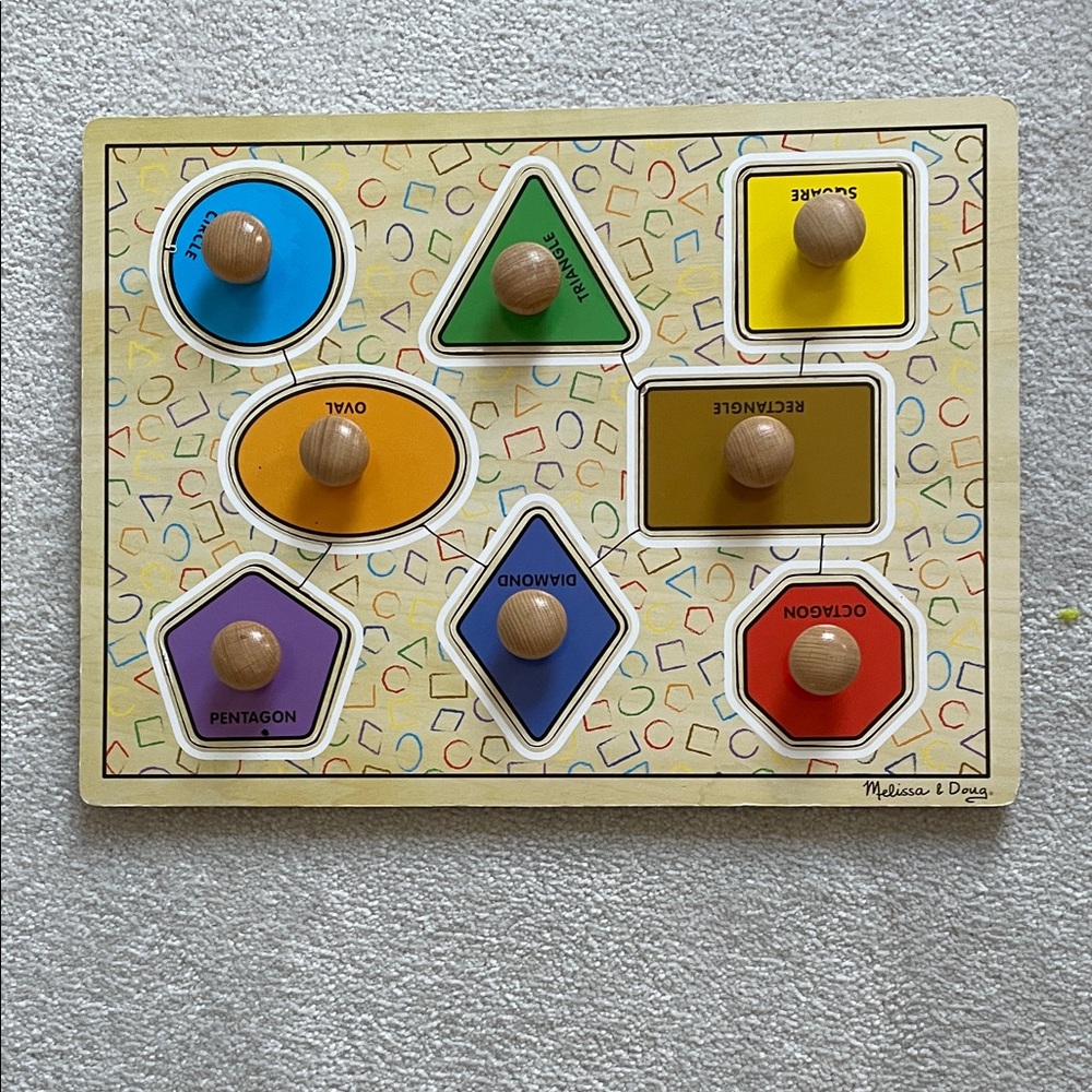 Melissa & Doug Colorful Shape Sorting Board